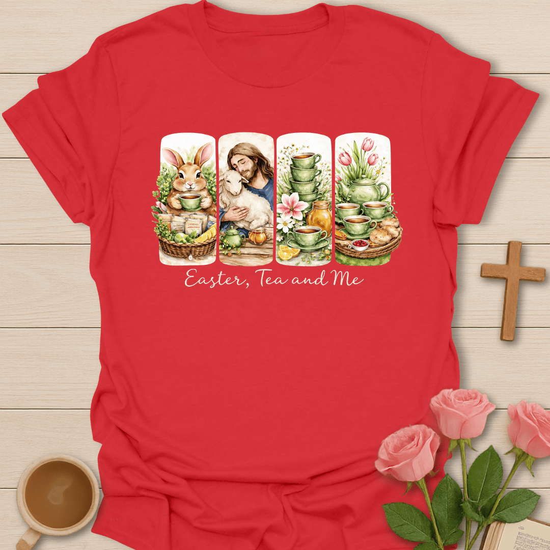 Easter, Tea & Me Spring  T-Shirt T-Shirt