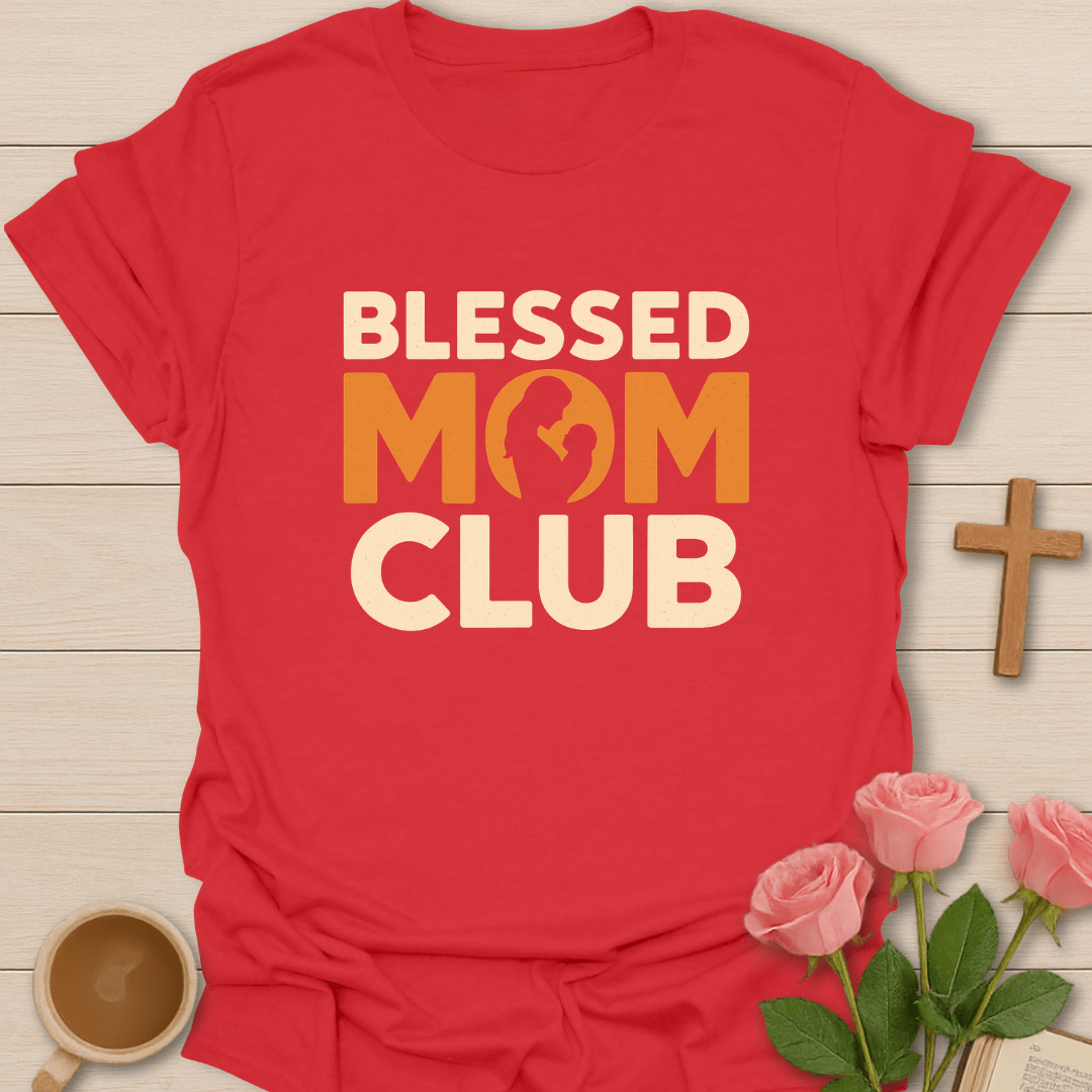 Vintage Blessed Mom Club T-Shirt T-Shirt
