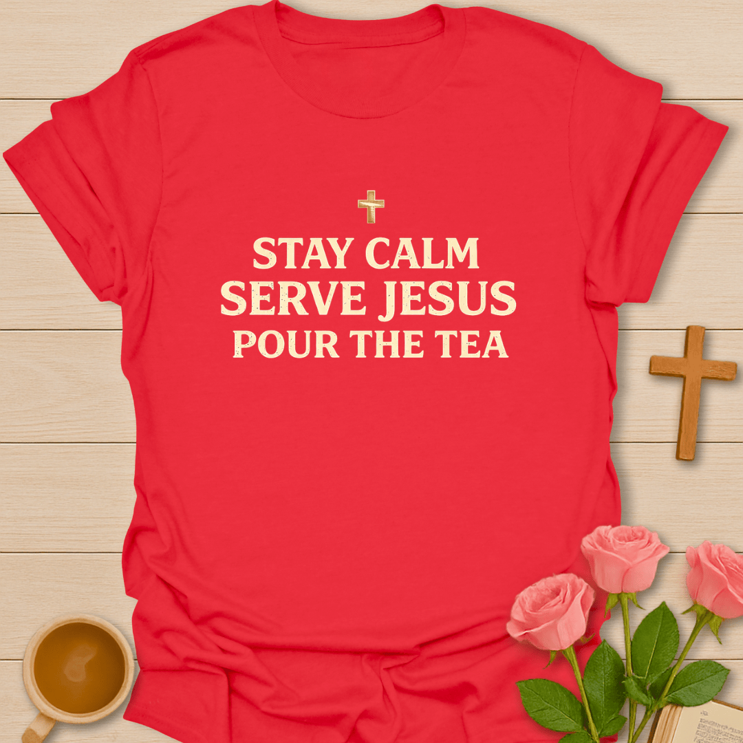 Stay Calm Praise Jesus T-Shirt T-Shirt