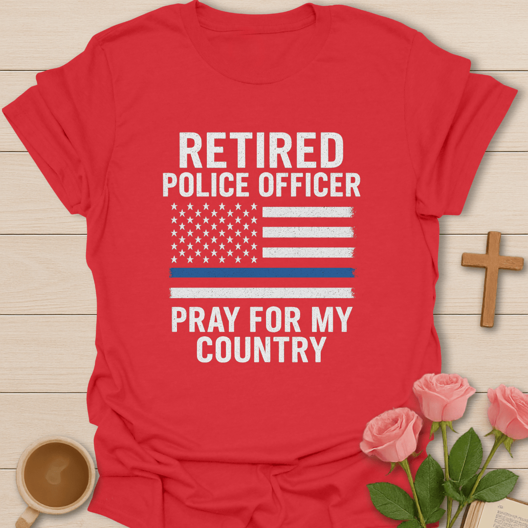 Retired Police Office T-Shirt