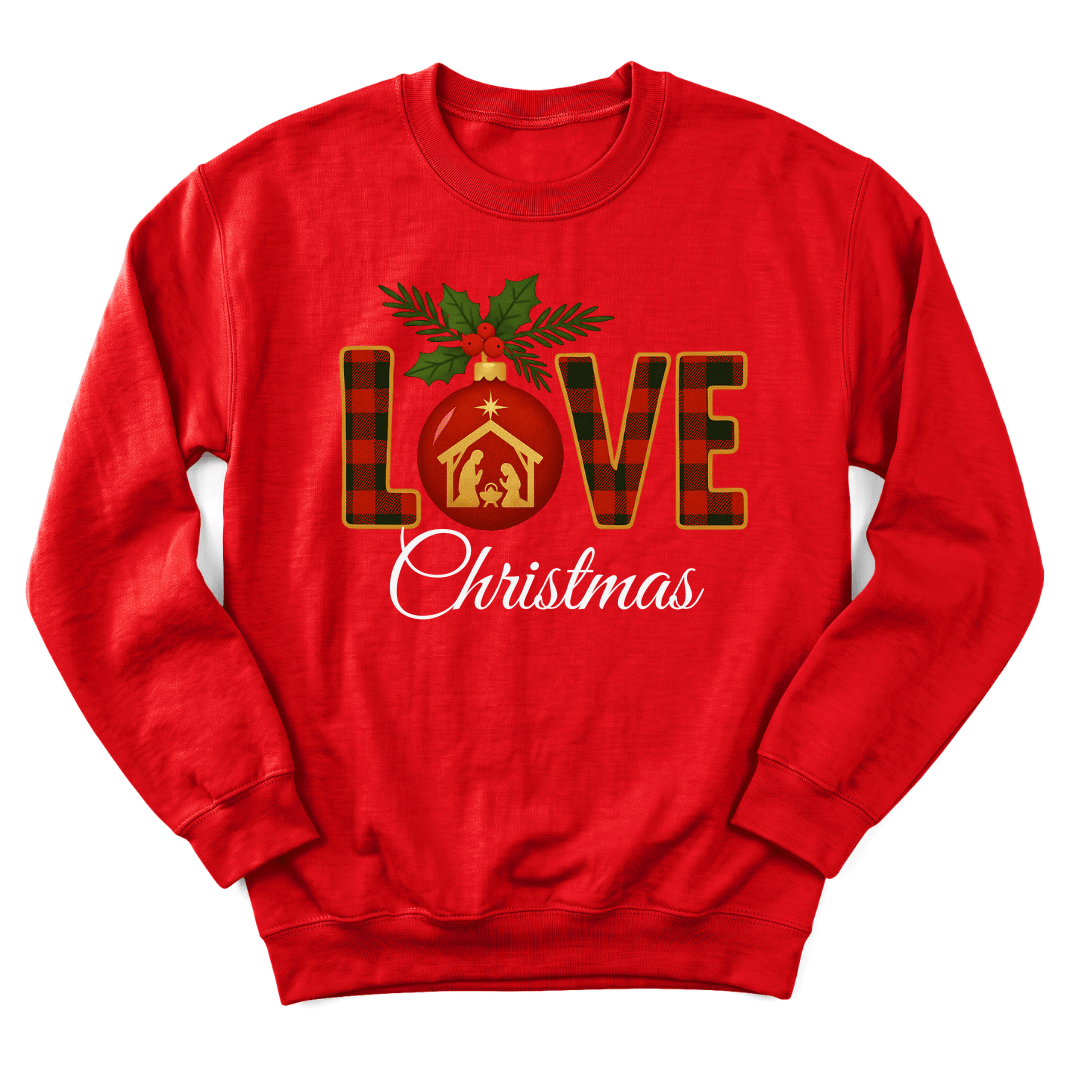 Love Christmas Nativity Sweatshirt
