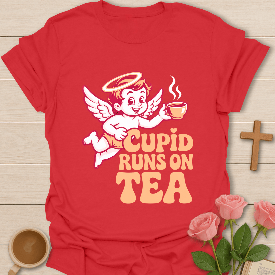 Cupid Runs Tea T-Shirt T-Shirt