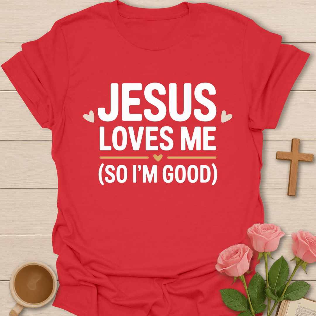 Jesus Loves Me... So I'm Good T-Shirt T-Shirt