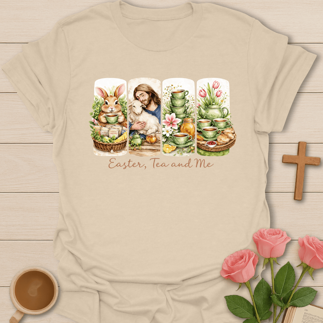 Easter, Tea & Me Spring  T-Shirt T-Shirt