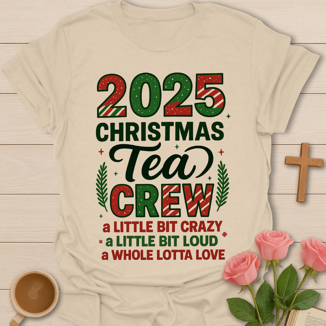 2025 Christmas Tea Crew T-Shirt