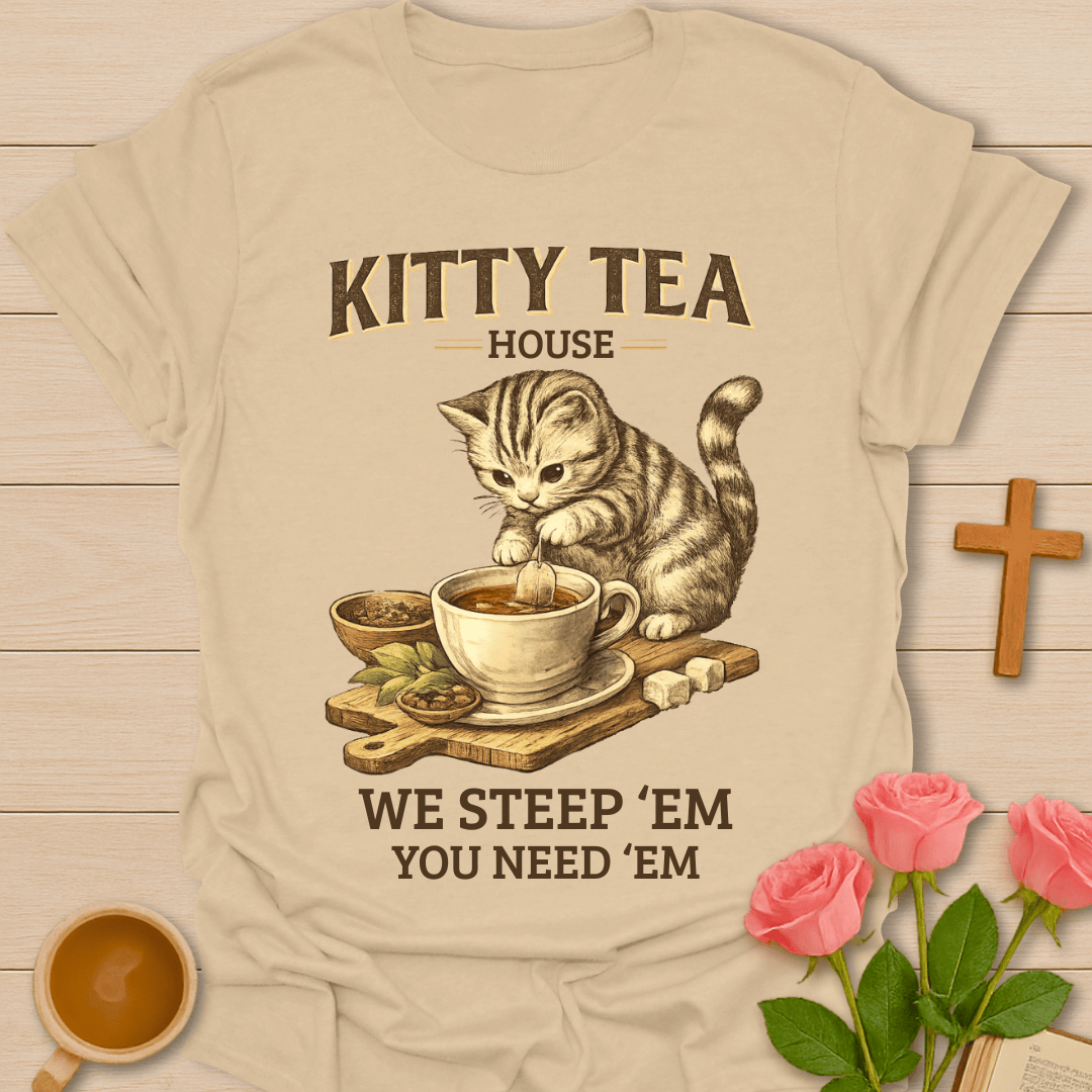 Kitty Tea House T-Shirt T-Shirt