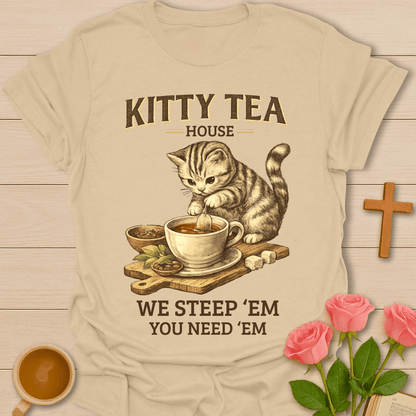 Kitty Tea House T-Shirt T-Shirt