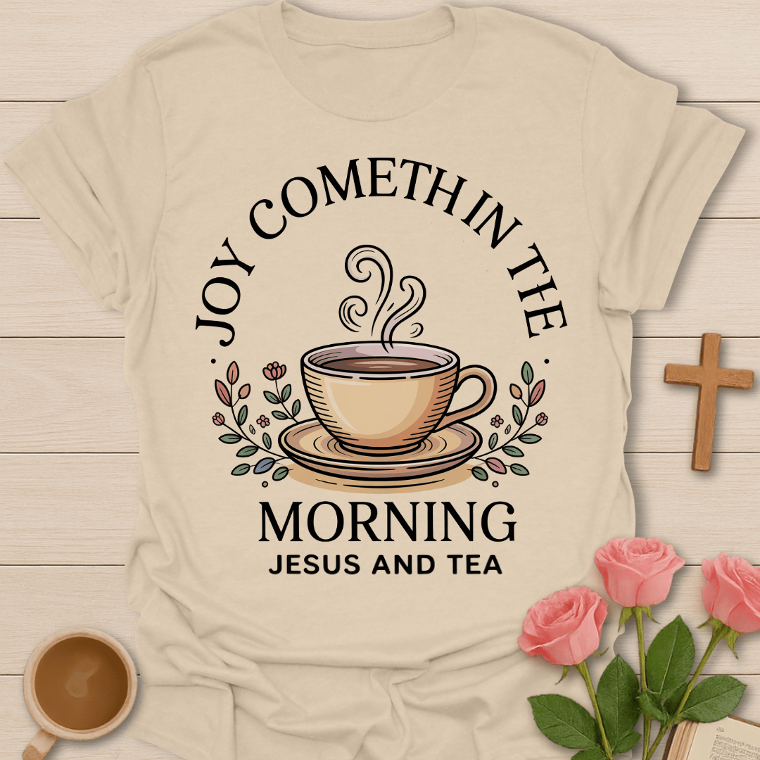 Joyful Morning Jesus Tea T-Shirt T-Shirt