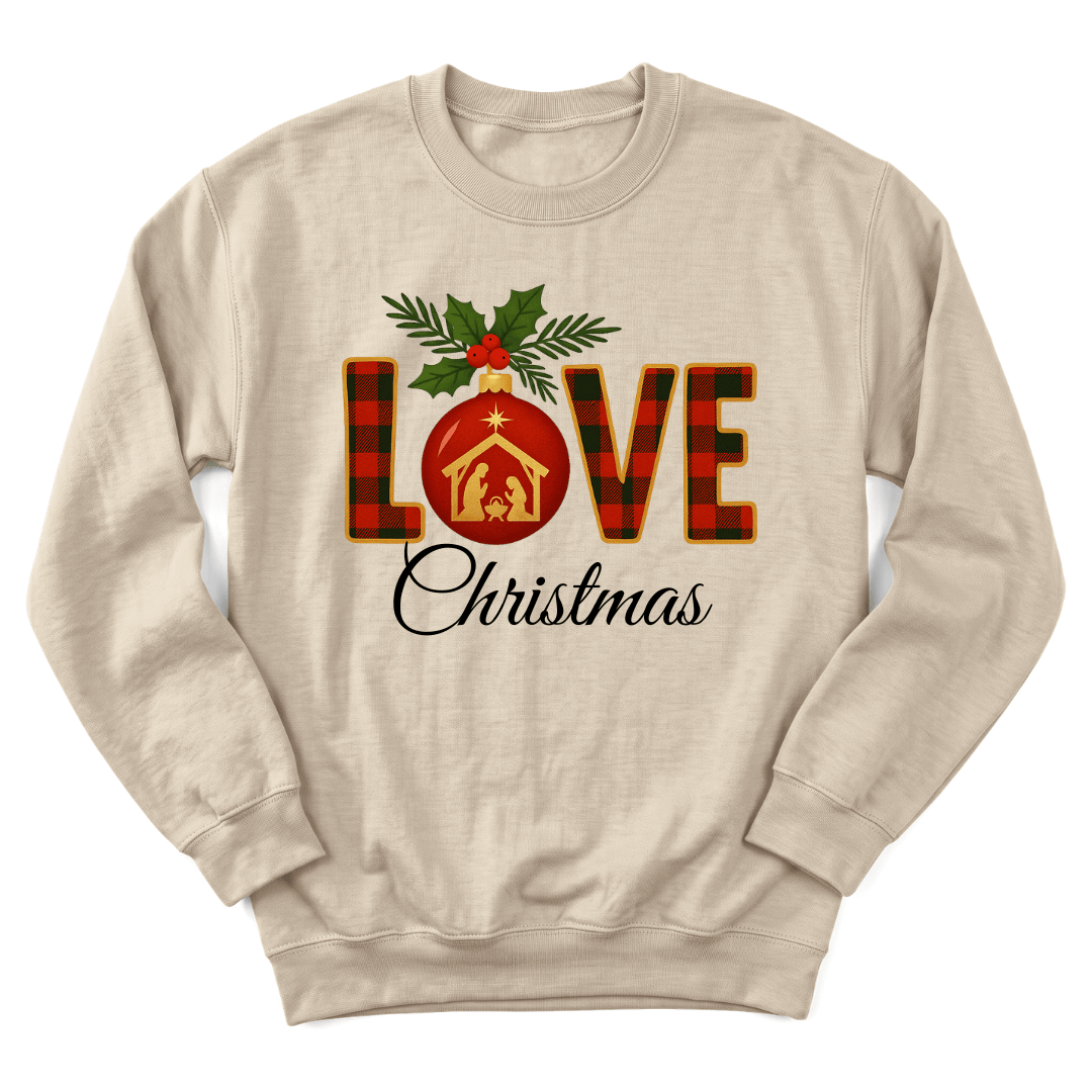 Love Christmas Nativity Sweatshirt