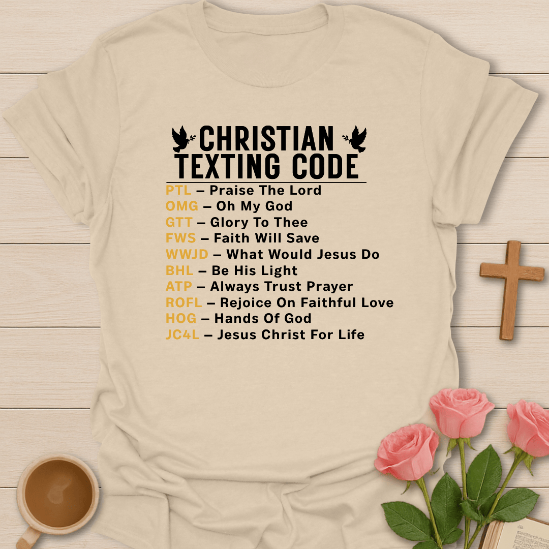 Christian Text Code T-Shirt T-Shirt
