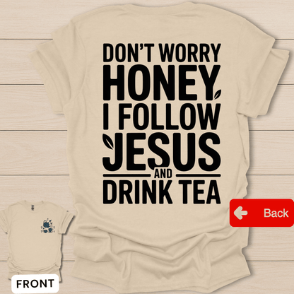 Jesus & Tea Calm Mind T-Shirt - Back T-Shirt