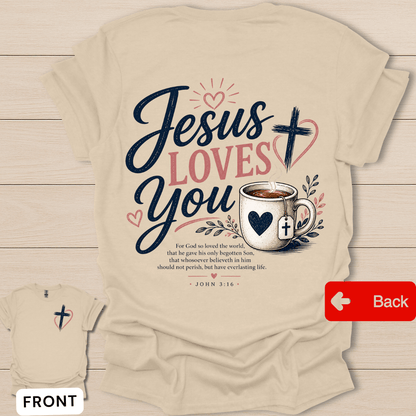 Faithful Heart Christian T-Shirt - Back T-Shirt