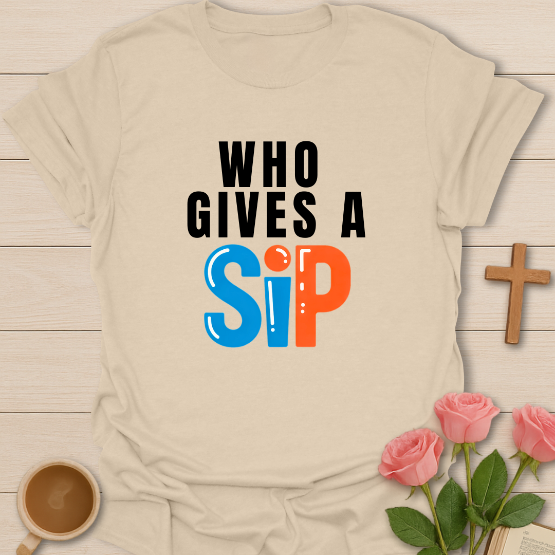 Who Gives A Sip T-Shirt