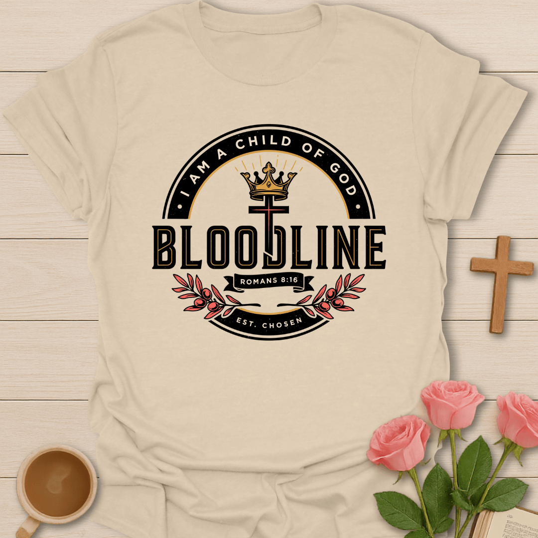 Child of God Bloodline T-Shirt KozzyCo Christian and tea lover design