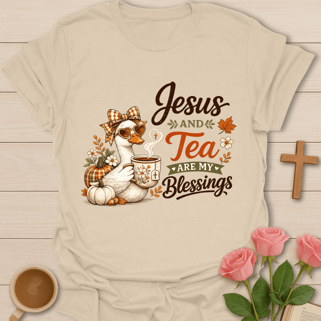 Duck Jesus and Tea Blessings T-Shirt