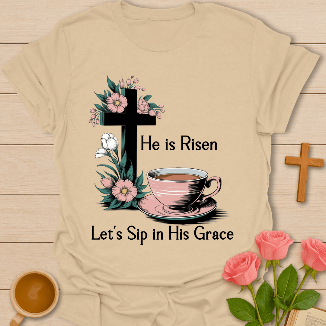 Grace & Tea Cross T-Shirt T-Shirt