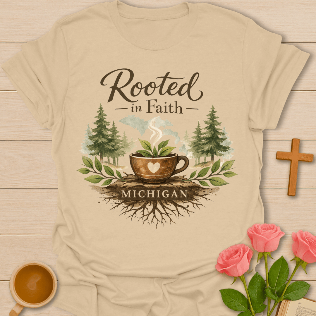 Rooted in Faith Michigan T-Shirt T-Shirt