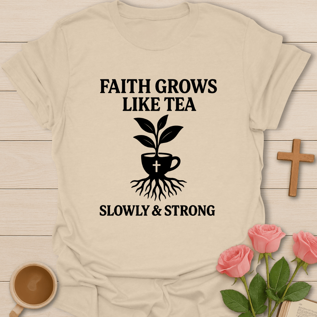 Faith Grows Like Tea T-Shirt T-Shirt
