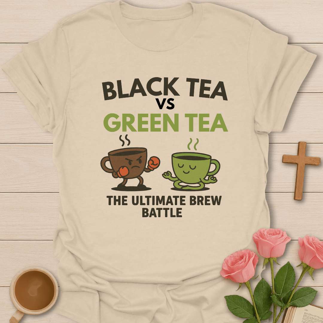 Black Tea Vs Green Tea T-Shirt T-Shirt