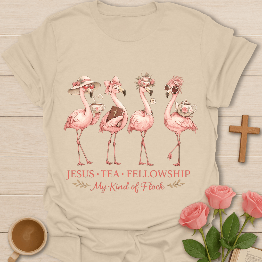 Jesus Tea Fellowship T-Shirt KozzyCo Christian and tea lover design