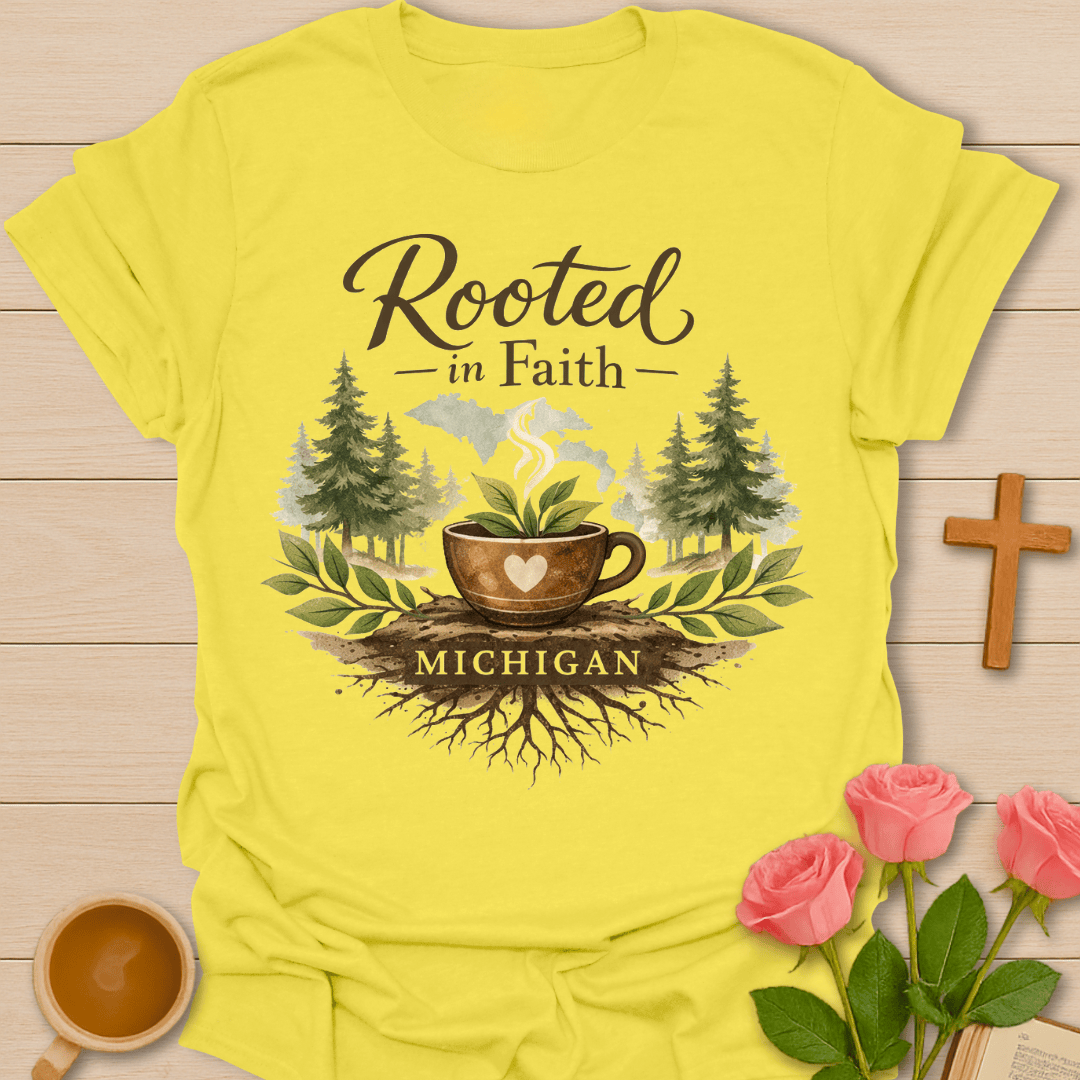 Rooted in Faith Michigan T-Shirt T-Shirt