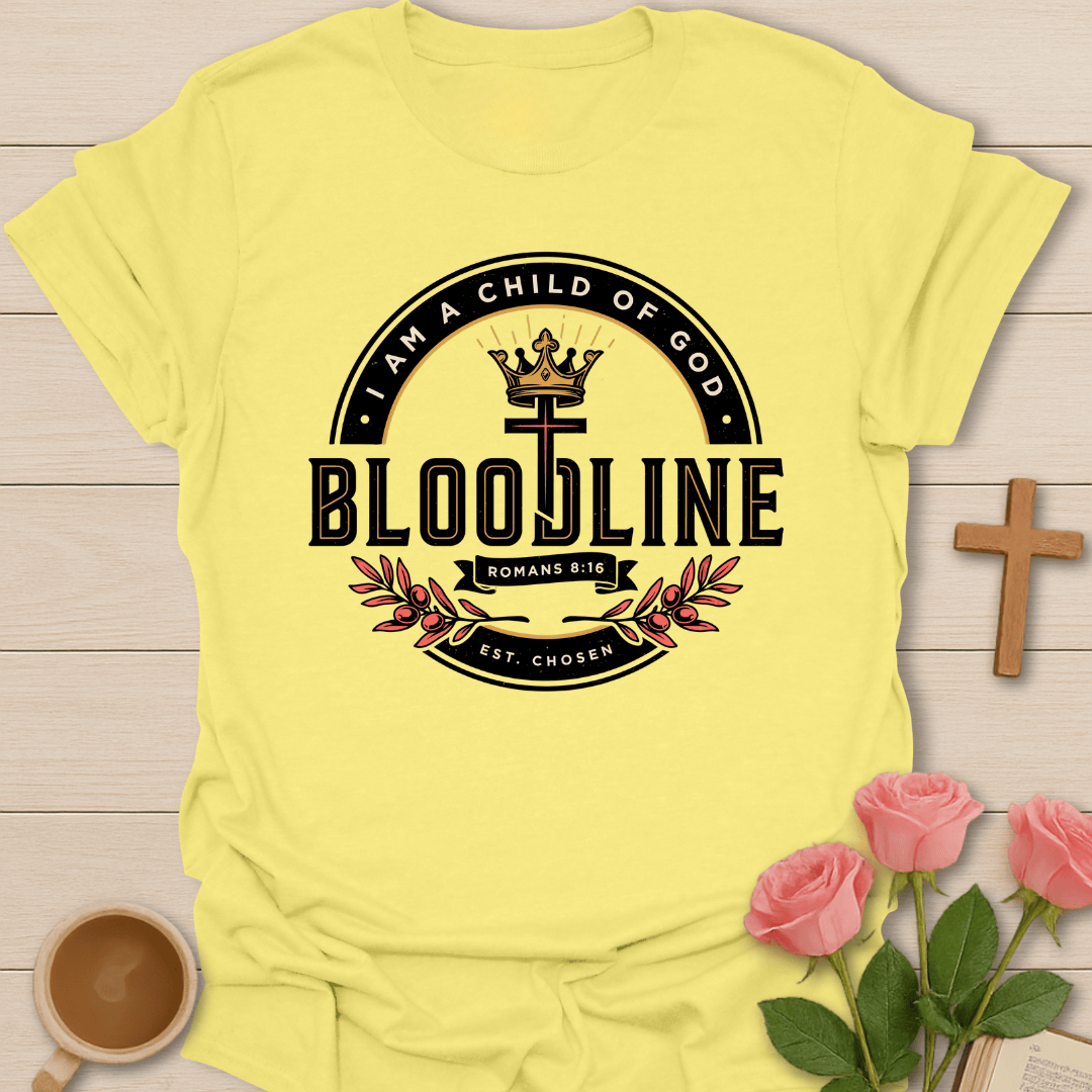 Child of God Bloodline T-Shirt KozzyCo Christian and tea lover design