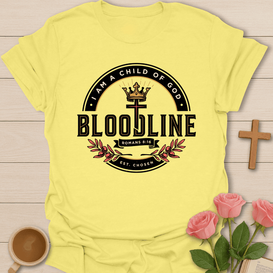 Child of God Bloodline T-Shirt KozzyCo Christian and tea lover design