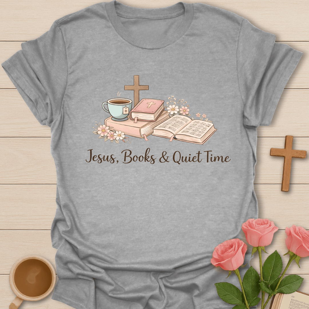 Jesus Books Quiet Time T-Shirt T-Shirt