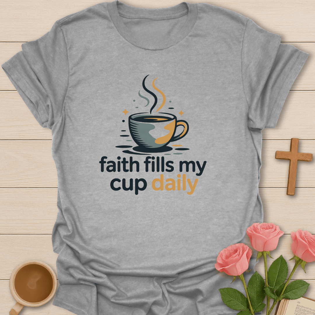 Faith Fills My Cup Daily T-Shirt