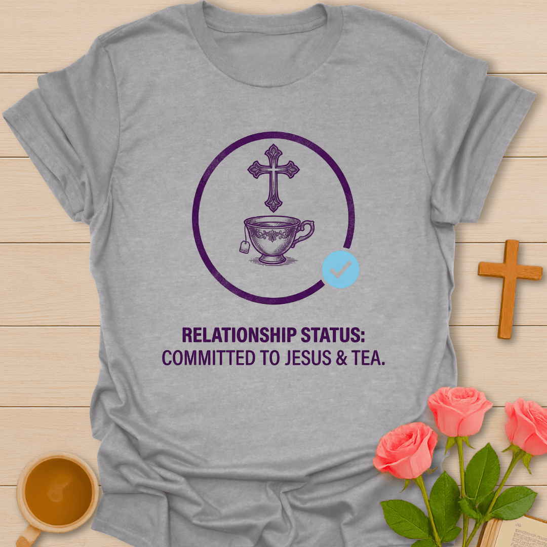 Committed To Jesus & Tea T-Shirt T-Shirt
