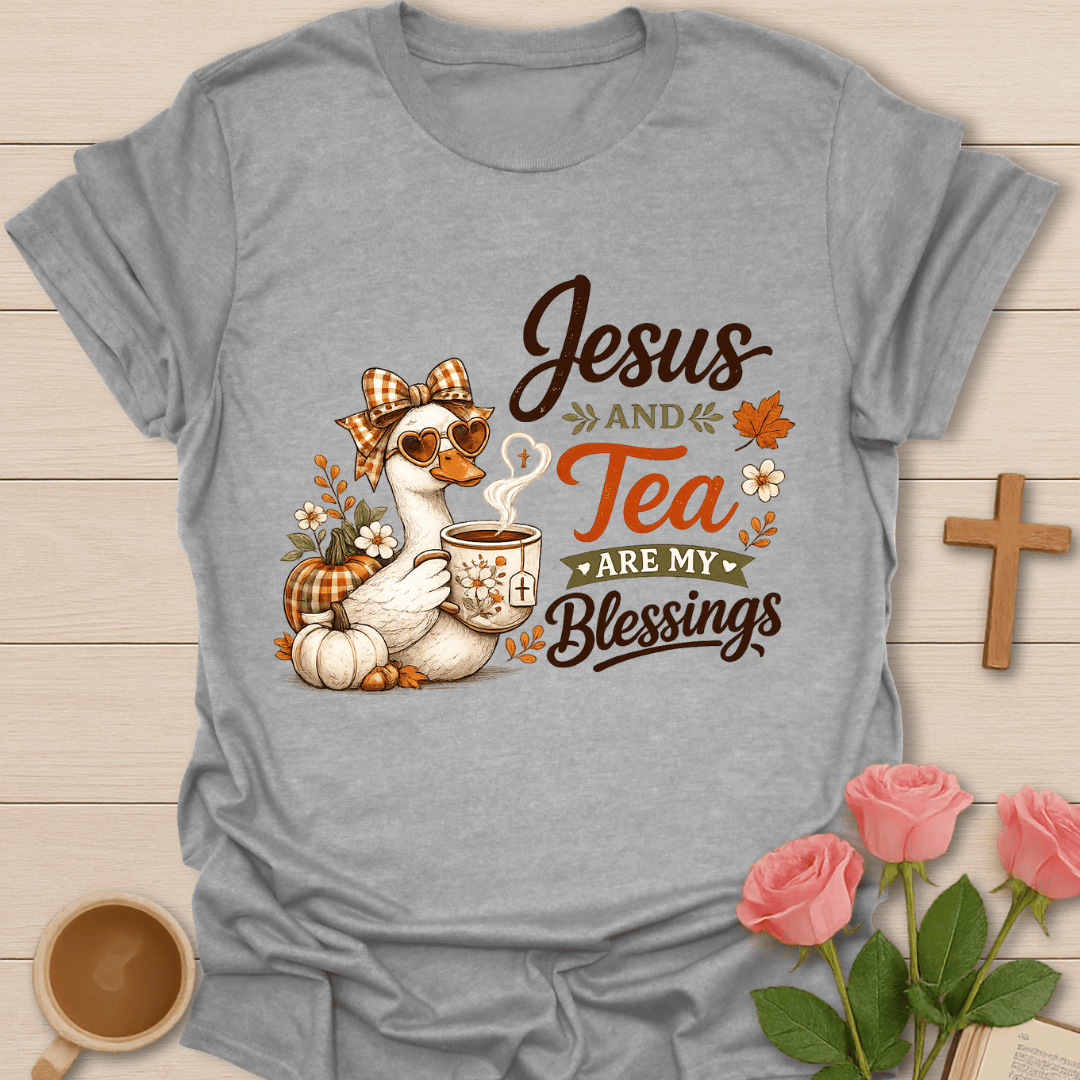 Duck Jesus and Tea Blessings T-Shirt