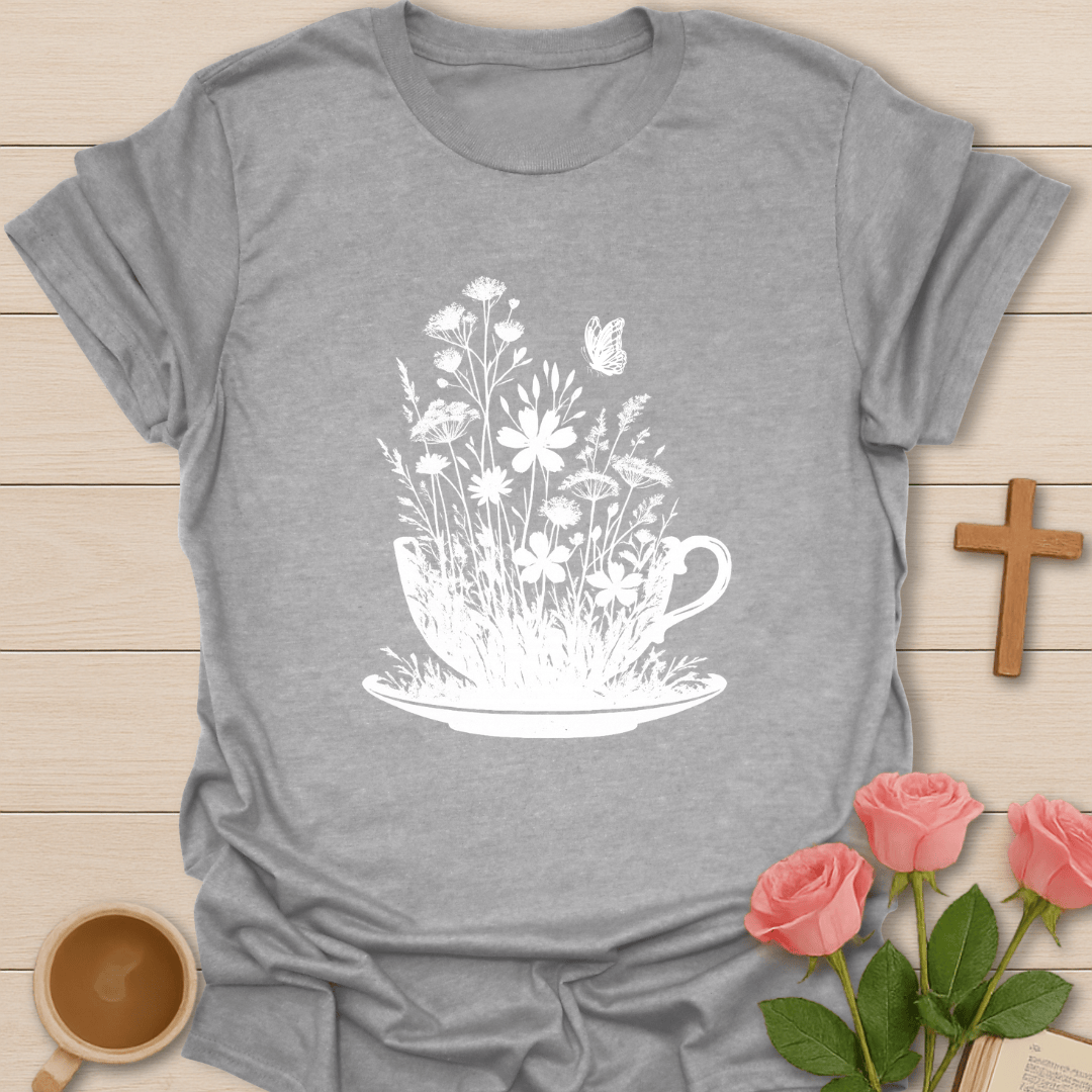 Floral Tea Cup T-Shirt
