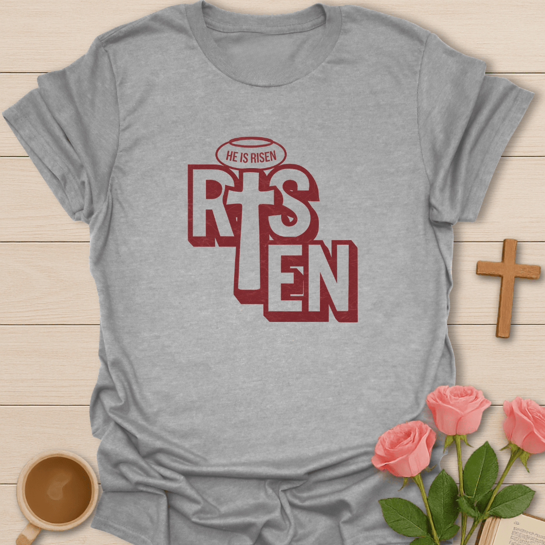 Risen Cross T-Shirt - Kozzy Co Sport Grey / S