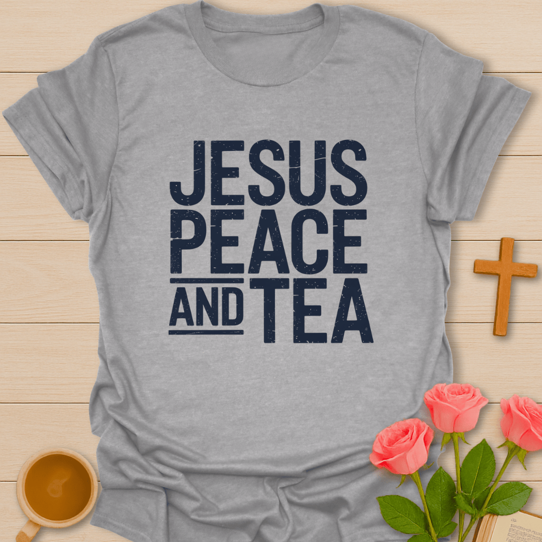 Jesus Peace & Tea T-Shirt T-Shirt
