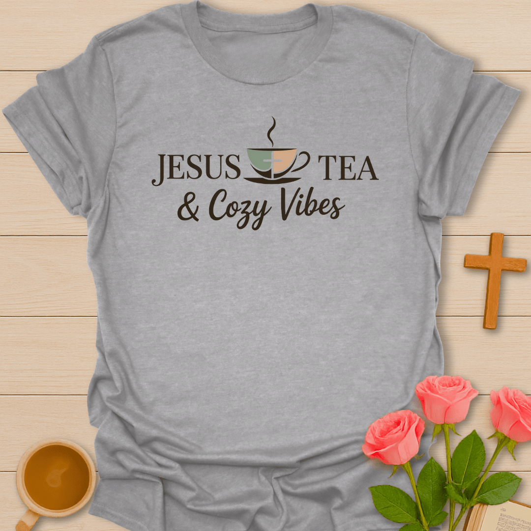 Jesus Tea & Cozy Vibes T-Shirt T-Shirt