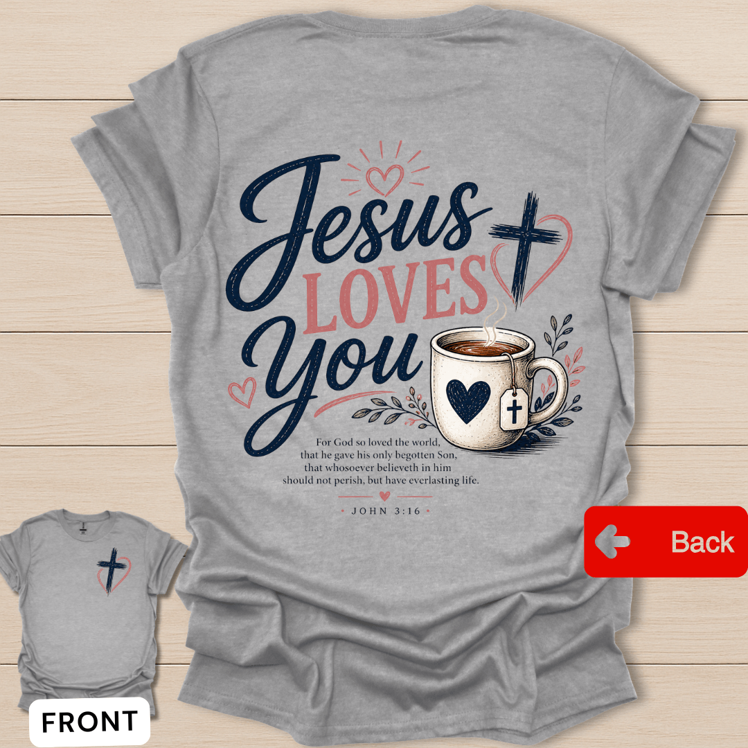 Faithful Heart Christian T-Shirt - Back T-Shirt