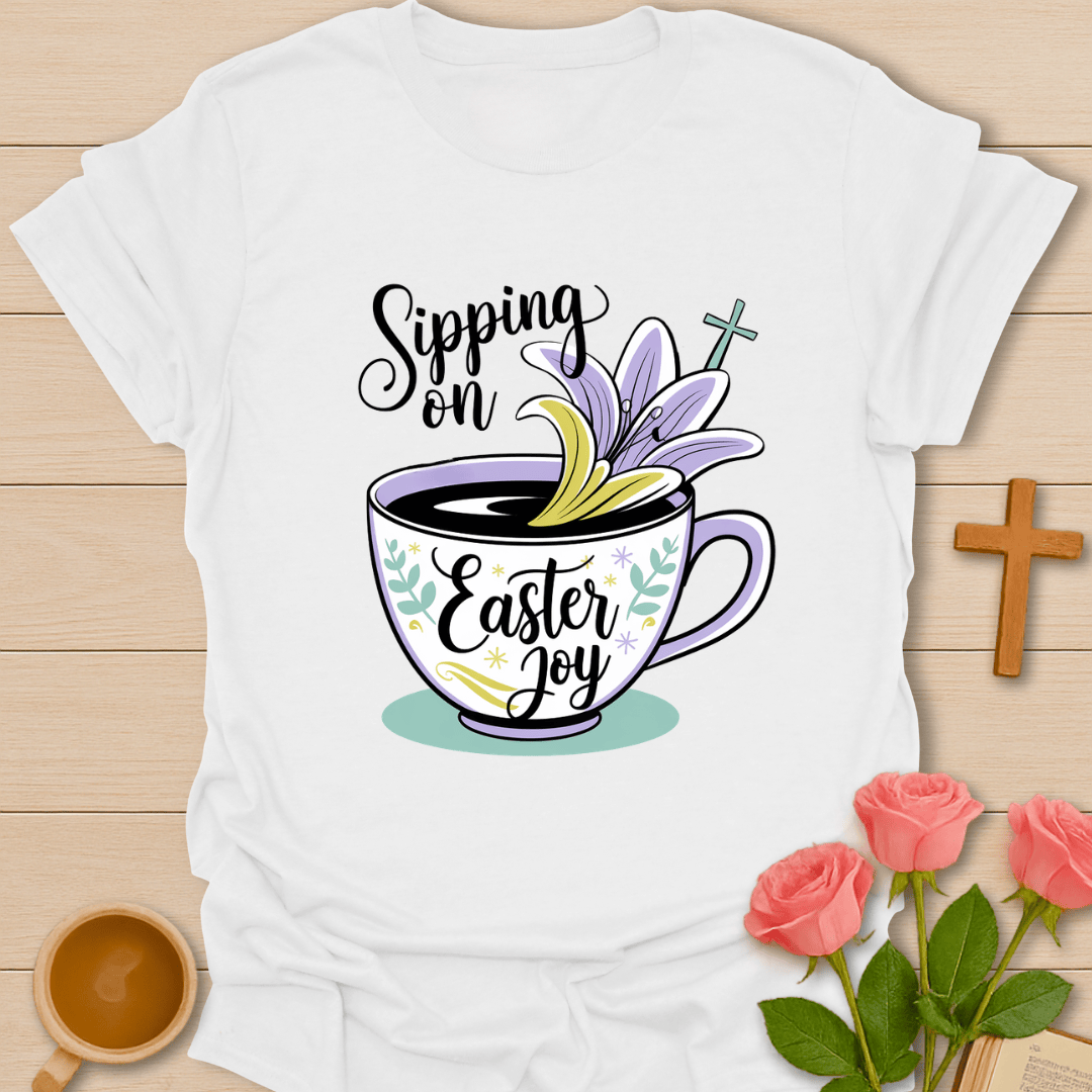 Sipping on Easter Joy T-Shirt T-Shirt