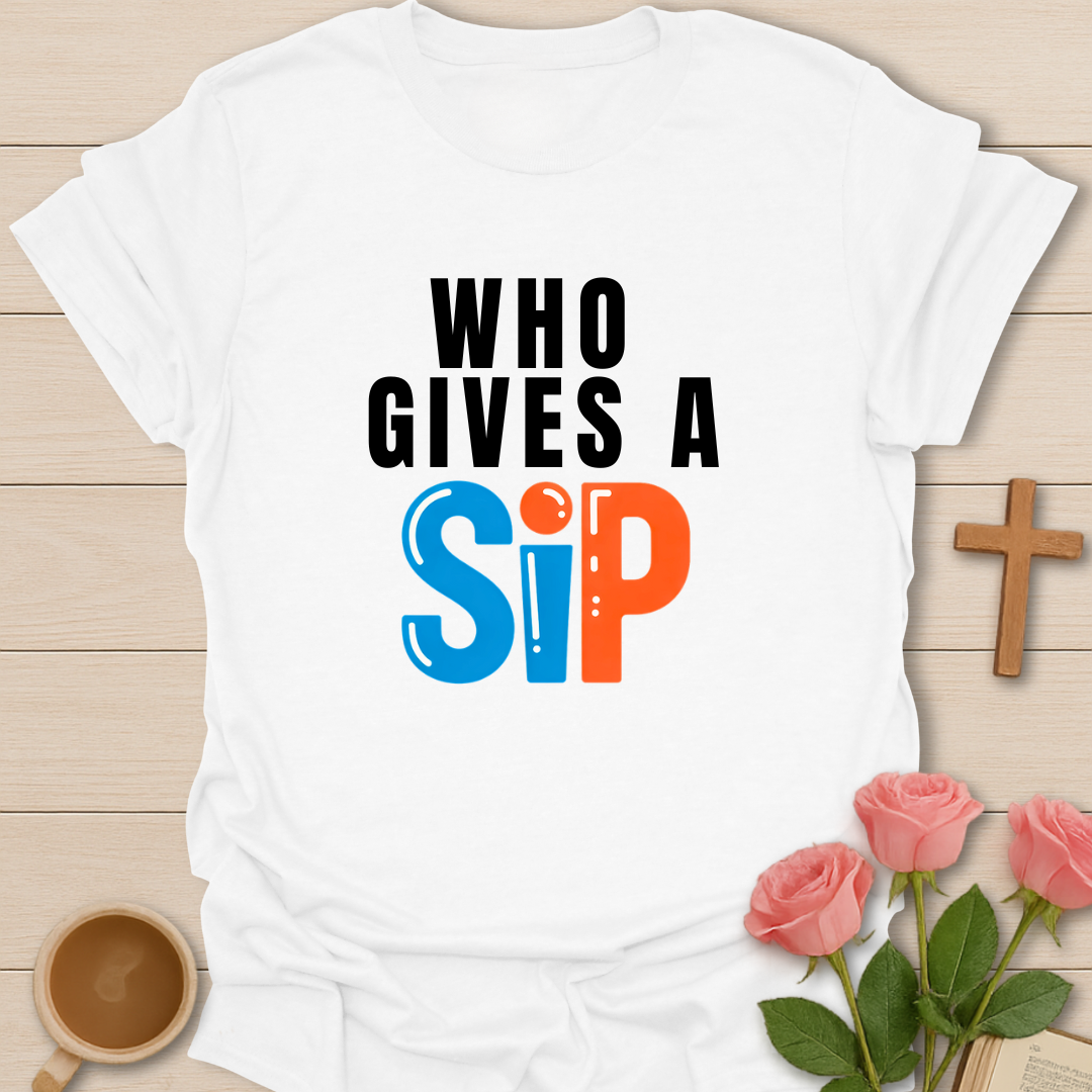 Who Gives A Sip T-Shirt