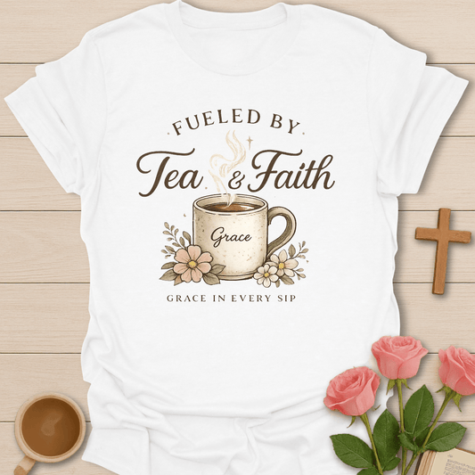 Tea & Faith Grace In Every Sip T-Shirt T-Shirt
