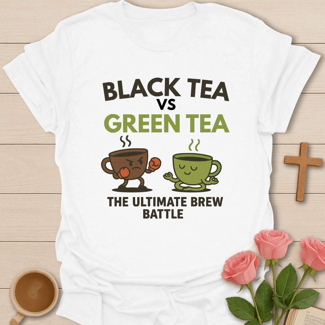 Black Tea Vs Green Tea T-Shirt