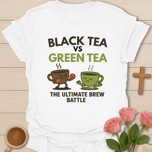 Black Tea Vs Green Tea T-Shirt