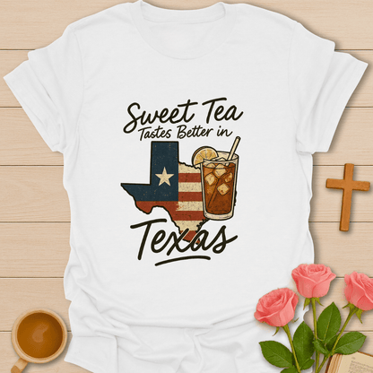 Sweet Tea In Texas T-Shirt - Kozzy Co White / S