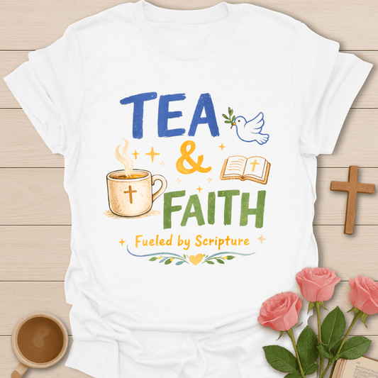 Tea & Faith: Fueled by Scripture T-Shirt