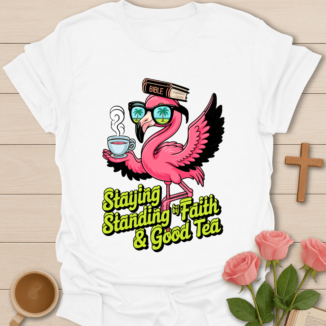 Flamingo Faith Tea T-Shirt T-Shirt