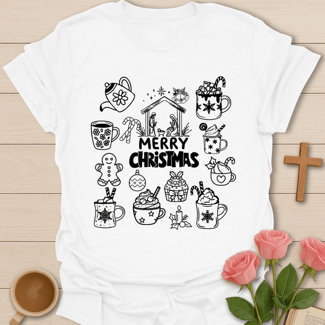Merry Christmas Tea T-Shirt T-Shirt