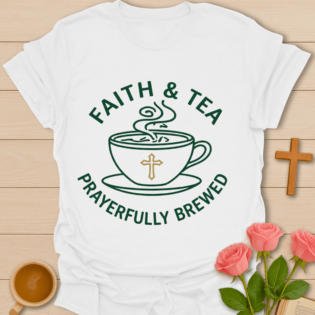 Faith & Tea Prayerfully Brewed T-Shirt T-Shirt