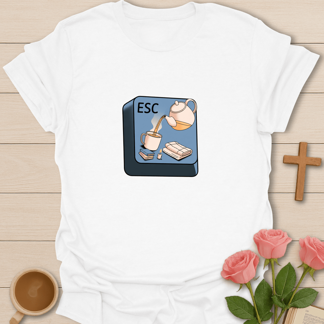 Esc Tea Button T-Shirt T-Shirt