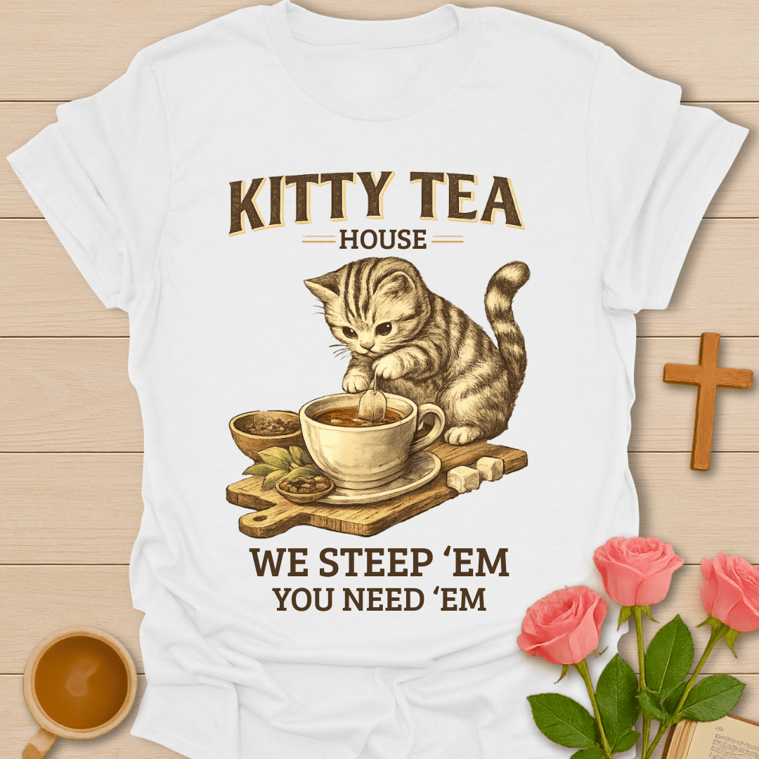 Kitty Tea House T-Shirt T-Shirt