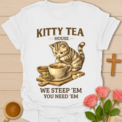 Kitty Tea House T-Shirt T-Shirt