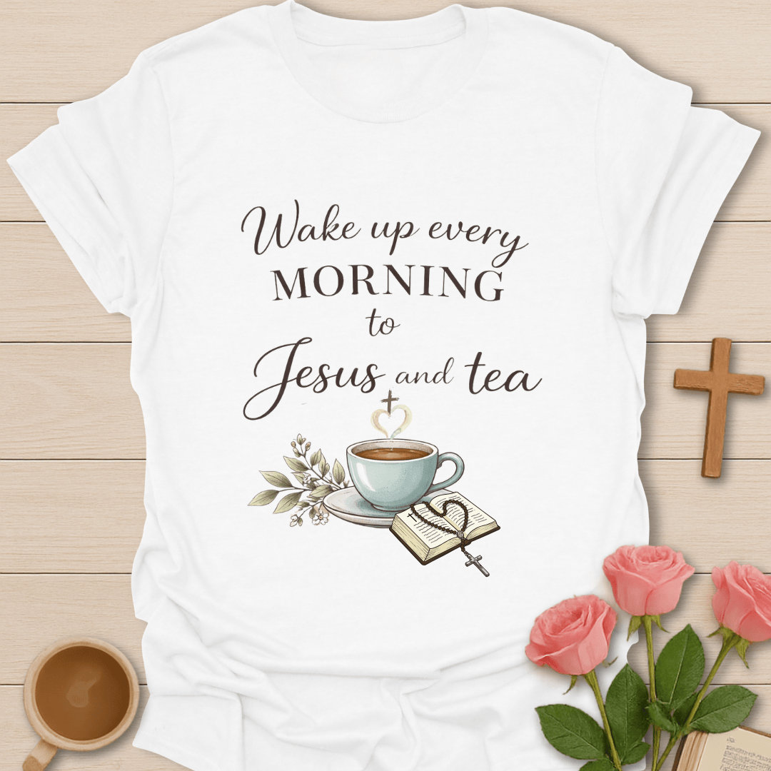 Morning With Jesus And Tea T-Shirt